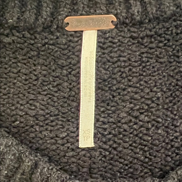 Free People Brookside Tunic Sweater Black - Picture 12 of 14